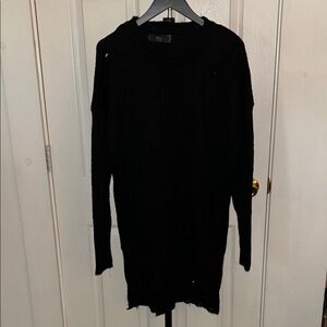 Foxblood Black Distressed Knit Sweater, Excellent condition! Tag included.